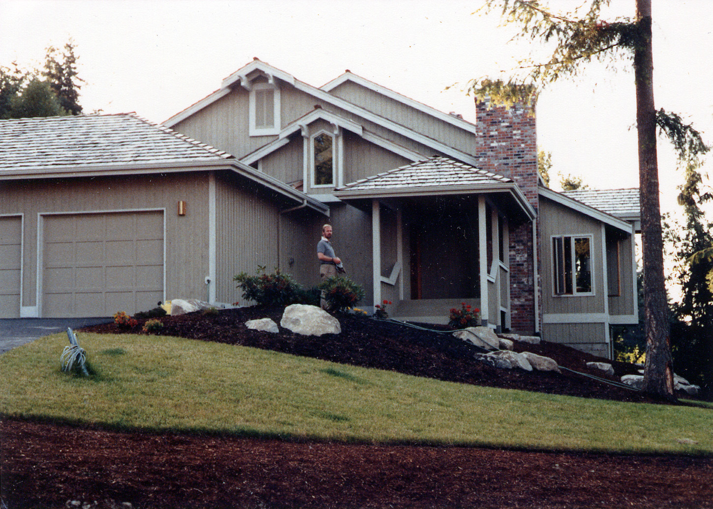 Our old house, but new in April 1984